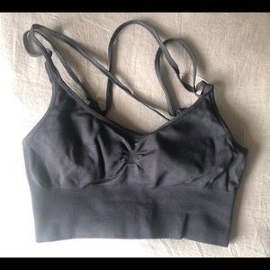 Nordstrom - small black longline yoga bra / bralette